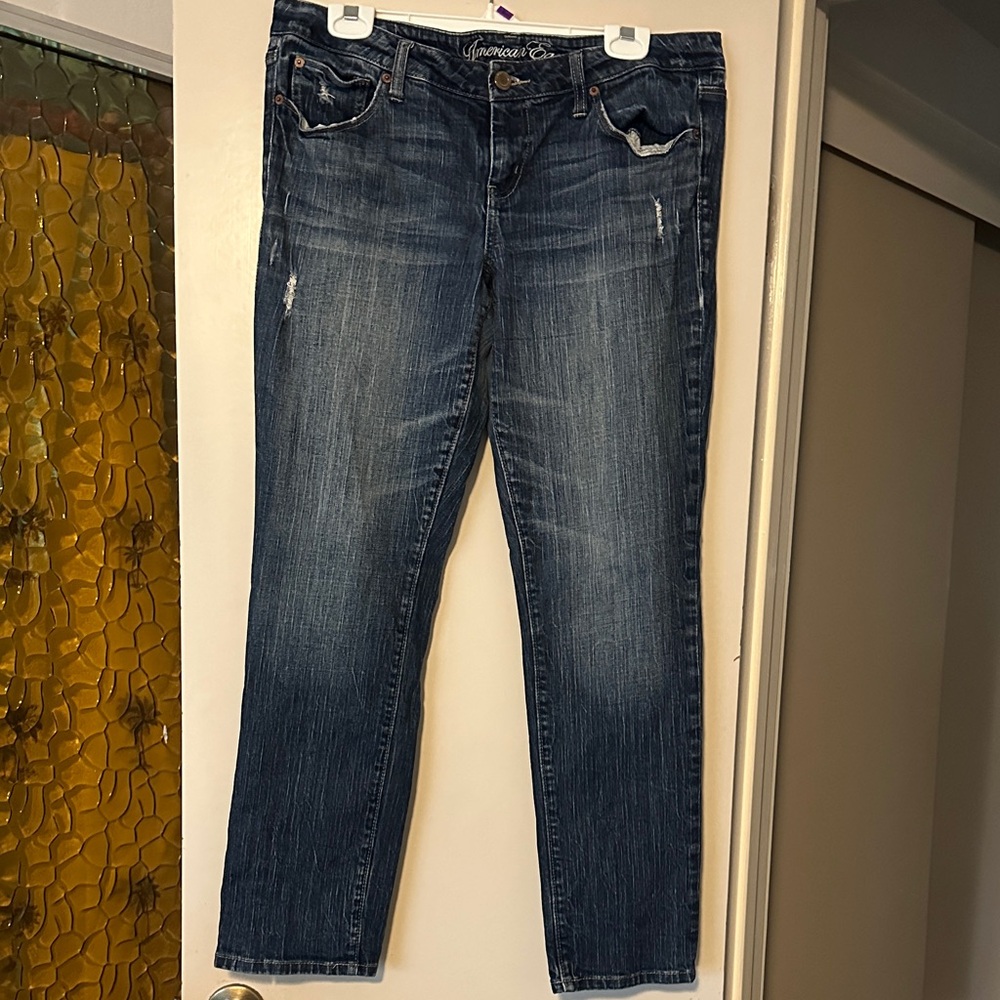 AE Dark Blue Skinny Jeans